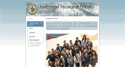Desktop Screenshot of estudiantes.uta.edu.ec