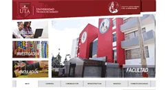 Desktop Screenshot of fche.uta.edu.ec
