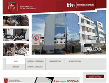 Tablet Screenshot of fdaa.uta.edu.ec